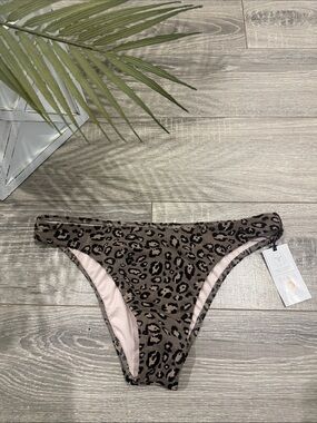 Shade & Shore Leopard Print Bikini Bottom